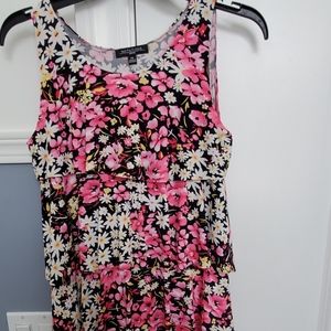 Notations printed dress.